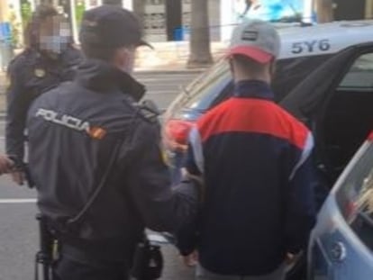 Uno de los siete detenidos en Málaga.