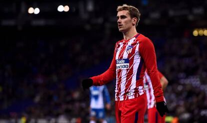 Antoine Griezmann, durante el partido de Liga contra el Espanyol.