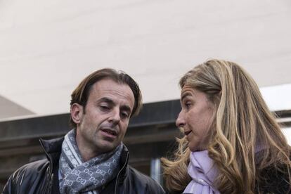 Arantxa Sanchez Vicario y Josep Santacana.