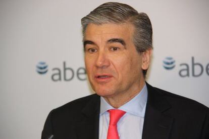 El consejero delegado de Abertis, Francisco Reynés, el miércoles en la presentación de resultados.