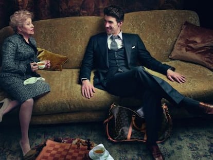 Larisa Latynina y Michael Phelps, en la nueva campa&ntilde;a de Louis Vuitton. 