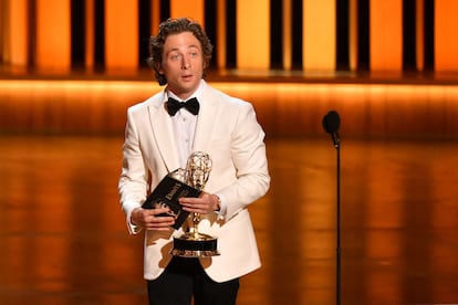 Jeremy Allen White en los últimos premio Emmy.