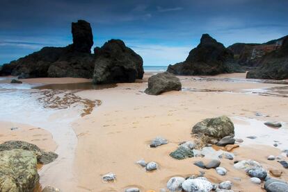 La playa de Bakio, en Bizkaia.