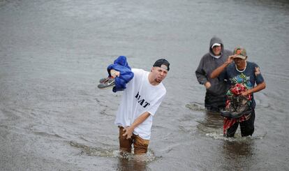 Inundaciones por el huracán Matthew, este sábado en Carolina del Sur (EE UU).