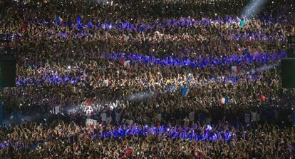 Aficionados franceses durante la Eurocopa