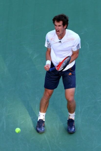 Murray celebra un punto.