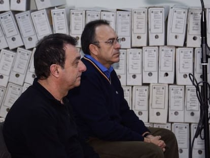 De izquierda a derecha, Denis Feron y Juan Carlos Moreno.