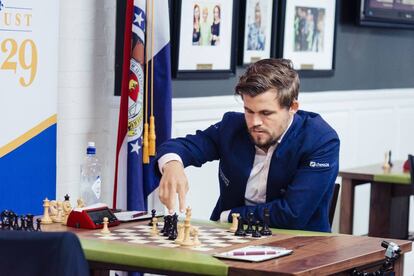 Magnus Carlsen, hace un año durante la Copa Sinquefield en San Luis (Misuri, EEUU)