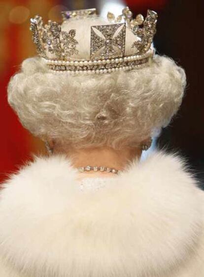 Isabel II entra en la Cámara de los Lores durante la apertura del Parlamento, el pasado 6 de noviembre.
