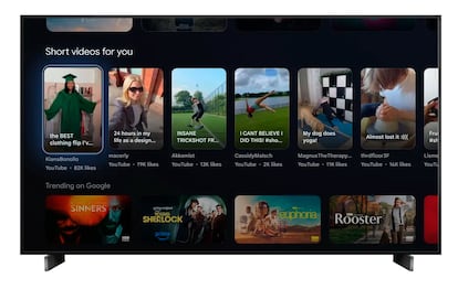 Mejora en Google TV con los YouTube Shorts