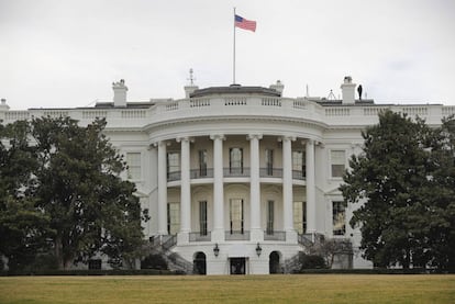 Imagen de la Casa Blanca el pasado mes de febrero. 