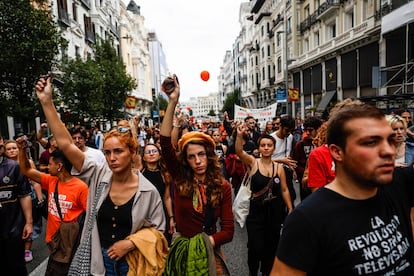 Manifestación por una vivienda digna en Madrid en octubre de 2024.