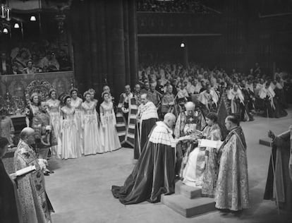  The ceremony was presided over by Archbishop of Canterbury Geoffrey Fisher, who held the office from 1945 to 1961.