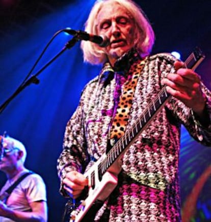 Daevid Allen, en un concierto en Londres.
