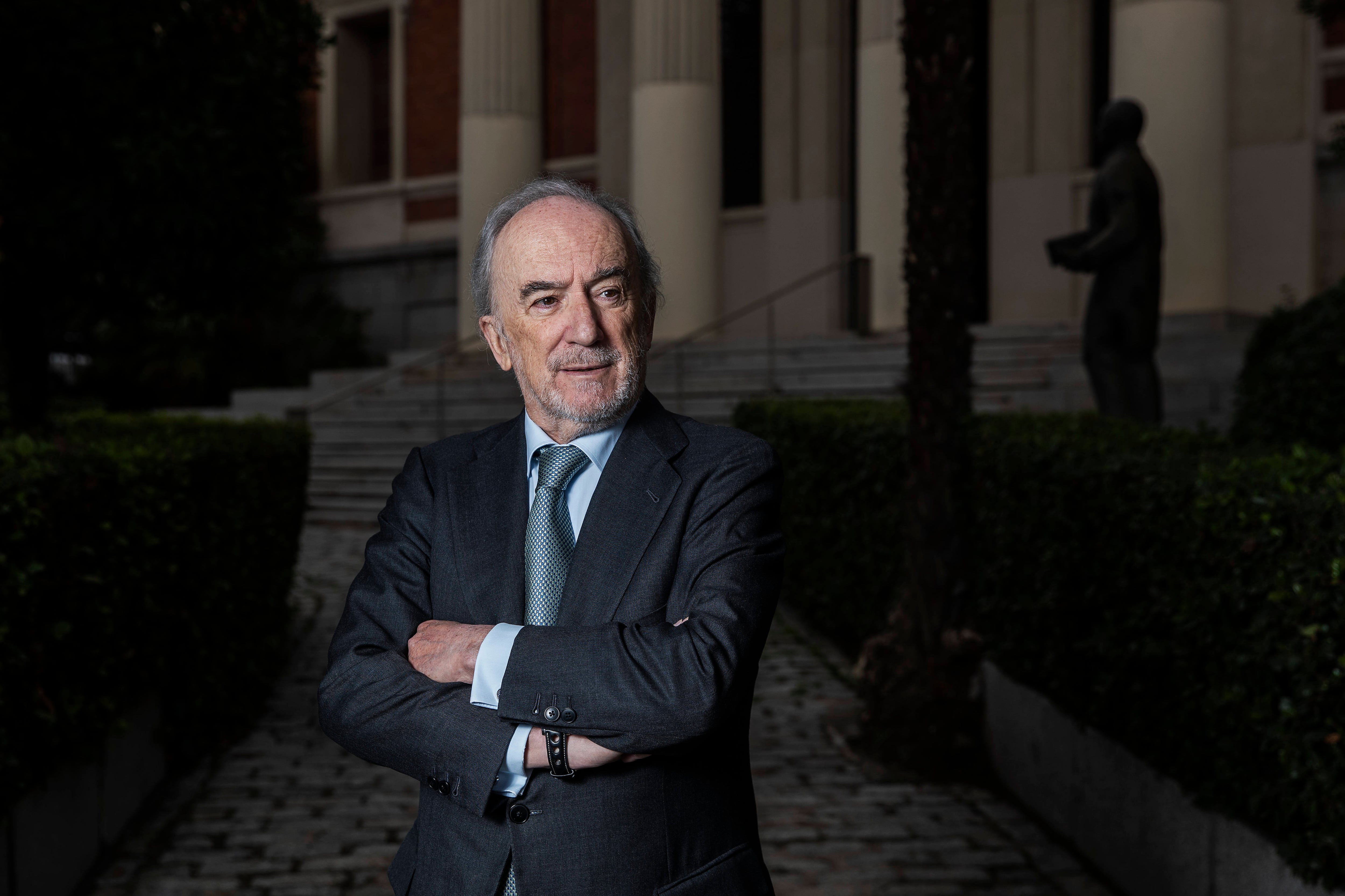 Santiago Muñoz Machado, director de la RAE, en su reelección en diciembre de 2022.