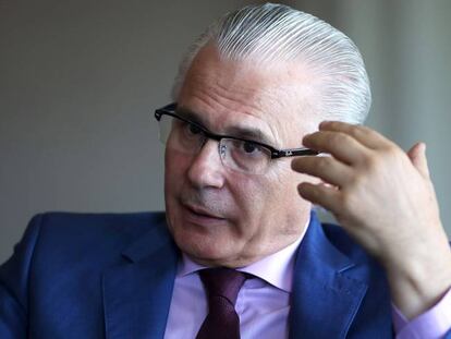 Baltasar Garzón, durante la entrevista.