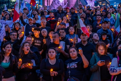 Manifestación en contra de la reforma judicial