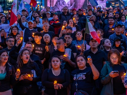 Manifestación en contra de la reforma judicial
