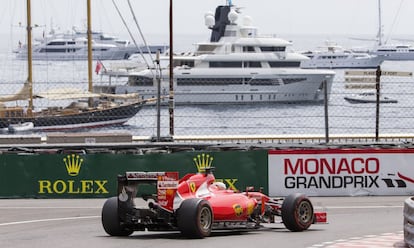 El bólido de fFerrari de Sebastian Vettel.