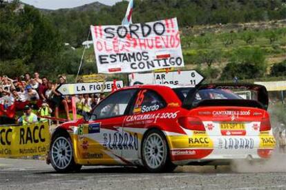 Daniel Sordo, con su Citroën, en un momento de la carrera.