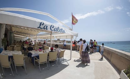 El restaurante La Caleta, en la isla de Tabarca.