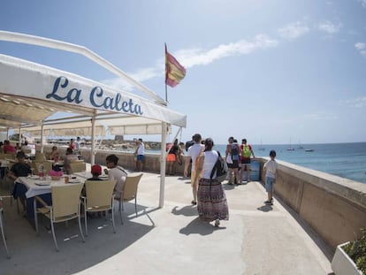 El restaurante La Caleta, en la isla de Tabarca.