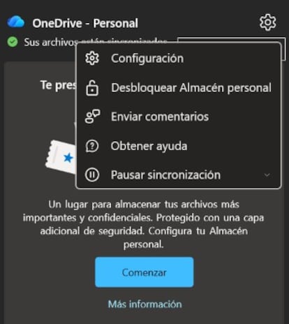Pausa OneDrive en el sistema operativo Windows 11