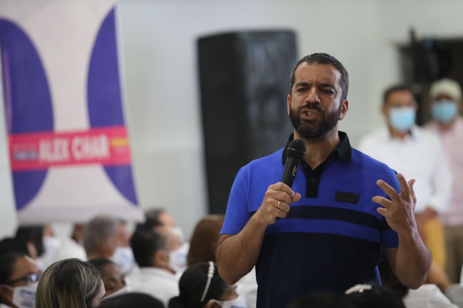 El senador Arturo Char Chaljub durante un evento en Barranquilla, en febrero de 2022.
