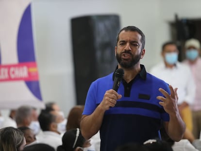 El expresidente del Congreso Arturo Char durante un evento en Barranquilla en febrero 2022.