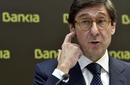 El presidente de Bankia, José Ignacio Goirigolzarri, el lunes.