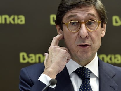 El presidente de Bankia, José Ignacio Goirigolzarri, el lunes.