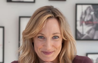 Laura Burdese, durante la presentaci&oacute;n de la colecci&oacute;n de relojes y de joyas en Madrid.