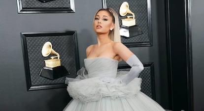 Ariana Grande en la 62º gala de los Grammy, en Los Ángeles, el 5 de febrero de 2023.