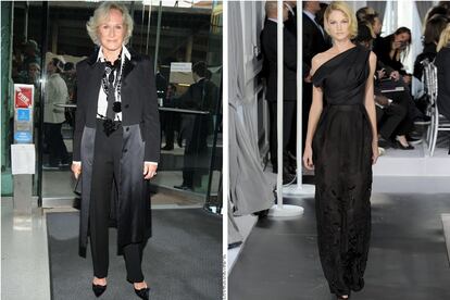 Nos parece que este vestido negro de Christian Dior podría ser el candidato perfecto para Glenn Close, que compite en la categoría de Mejor Actriz, por su papel en Albert Nobbs.