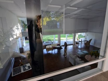 El llamado salón de los pianos de la Finca Justus Frantz, construida en la cima del Monte Santo, en Maspalomas (Gran Canaria).