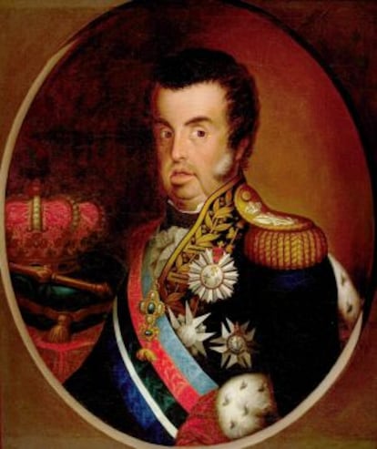 D. João VI, c. 1820, por Simplício de Sá.