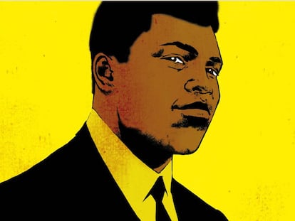 Portada del cómic sobre Muhammad Ali.