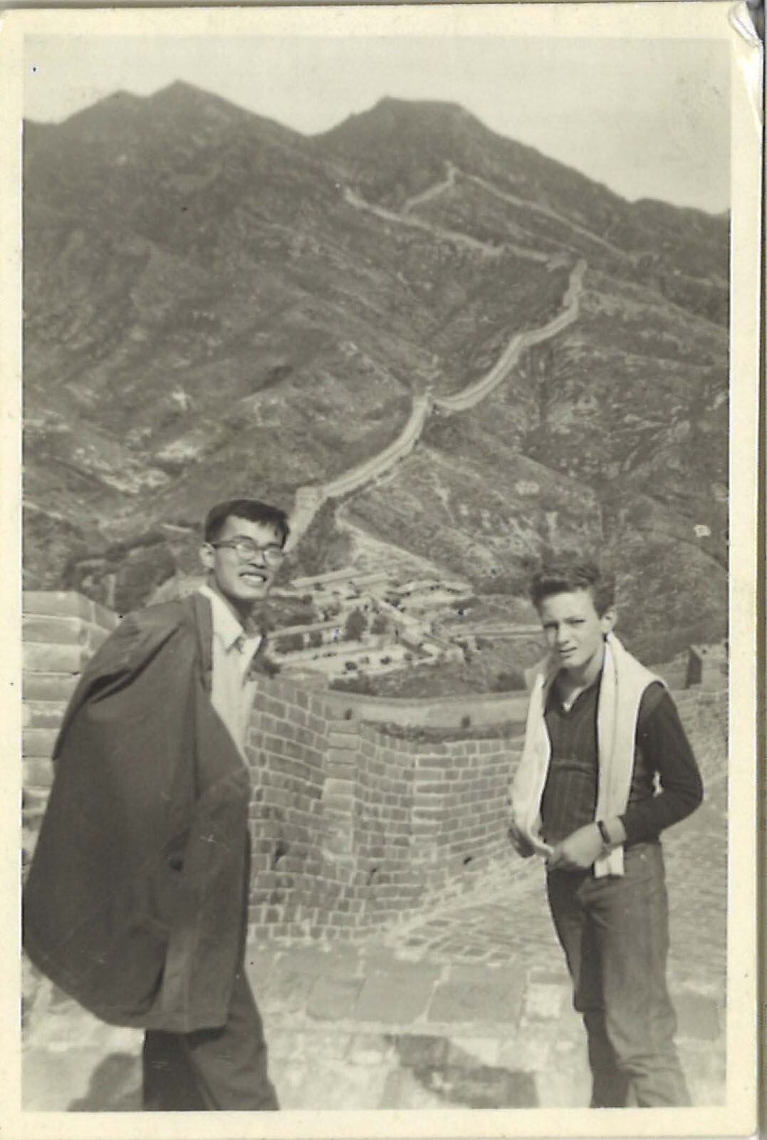 Sergio Cabrera, en la Gran Muralla china.