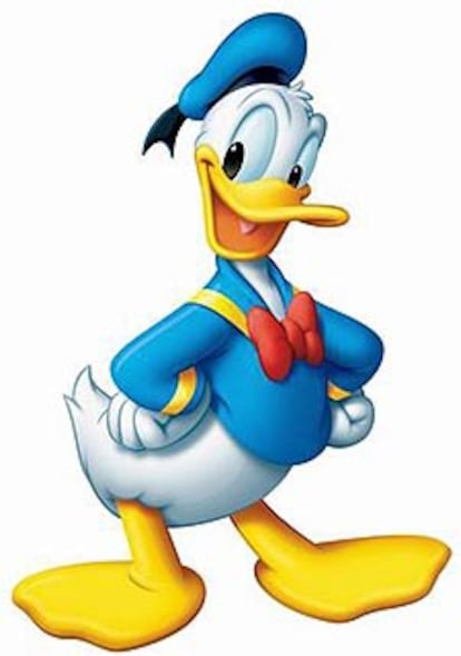 Dibujo del Pato Donald.