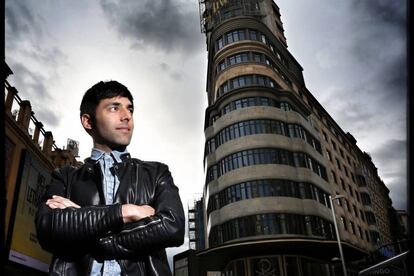 El Mago Pop en la Plaza de Callao de Madrid. 