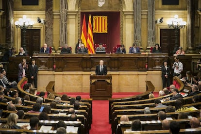 Debate de política general en el Parlament , este martes.