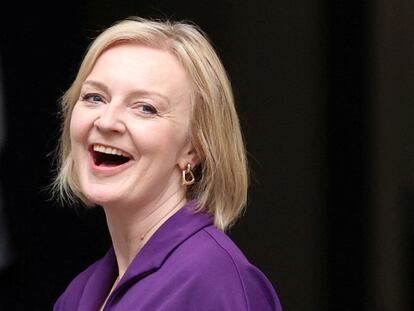 Liz Truss, tras ser anunciada como la nueva primera ministra británica, el lunes en Londres.