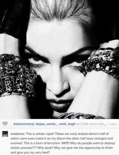Perfil de Instagram de Madonna.