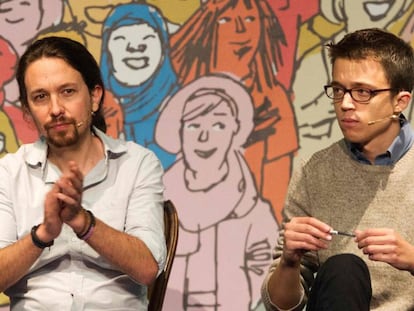 Pablo Iglesias e &Iacute;&ntilde;igo Errej&oacute;n. 