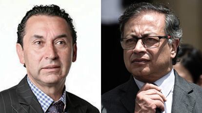 Alberto Ríos Velilla y Gustavo Petro.