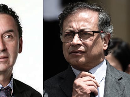 Alberto Ríos Velilla y Gustavo Petro.