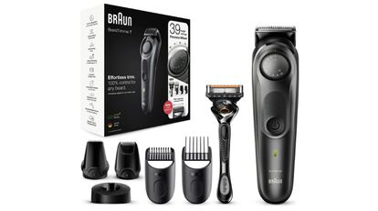 Recortadora de pelo y barba Braun con maquinilla Gillette