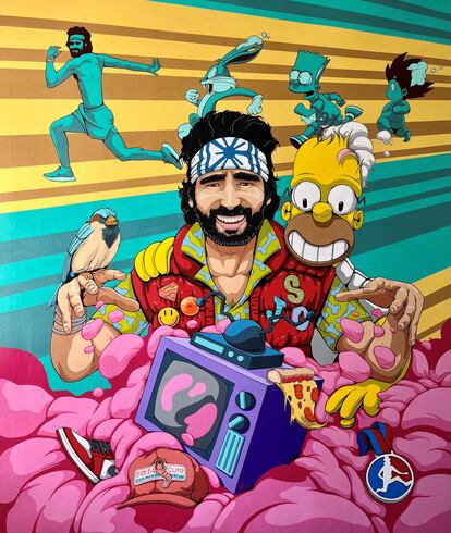 El otro protagonista cómico de la exposición es Raúl Gómez, actor y humorista español. Él ha sido retratado por Dhani Barragan: “Reúne cualidades muy valiosas, como su visión hiperpositiva de la vida, pero a la vez es realista y tiene los pies en la tierra”. El comediante está encantado con la obra y agradecido de ser parte de una exposición “rebosante de talento 'made in Spain”.
Retratos de una exposición gratuita —abierta hasta el 23 de noviembre en el hotel Only You Boutique— que pretende mostrar el talento español que todavía está oculto.