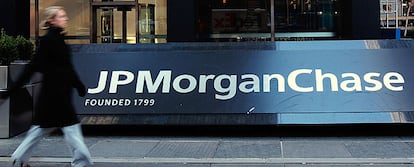 Exterior de la sede de JP Morgan Chase en Nueva York.