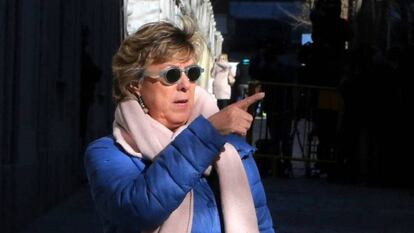 La senadora del PP Pilar Barreiro, a la salida del Supremo tras declarar por el 'caso Púnica'.
